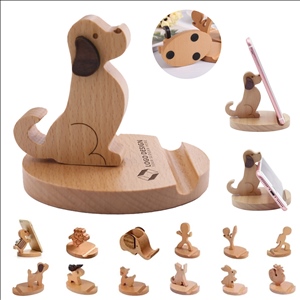 Cute Wooden Cellphone Holder Stand For Desk Office School